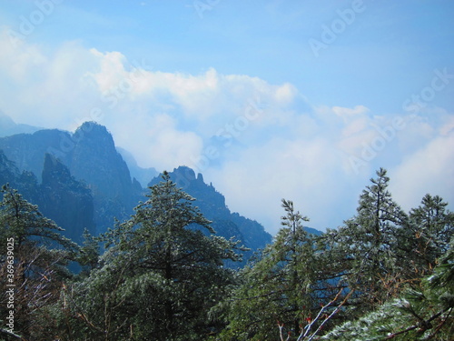 China Huang Shan Gelber Berg 5