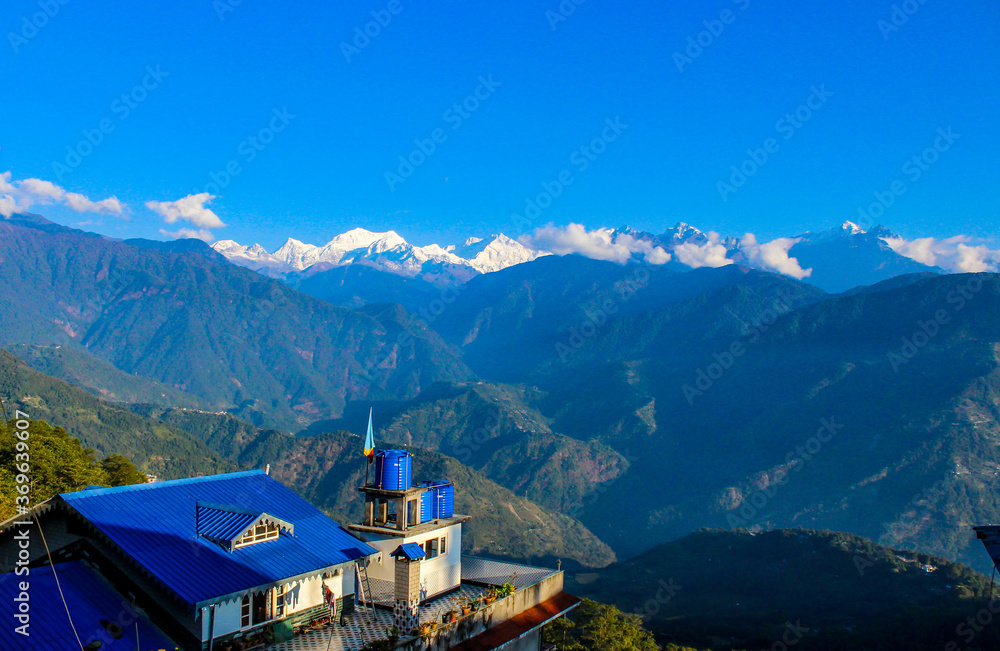 mountain village in the Himalaya