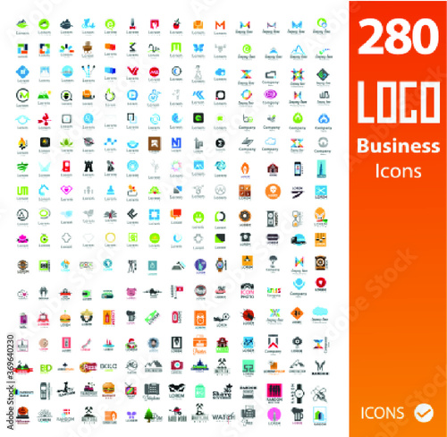 Usable Business logo Set ( Set of 280 logo )