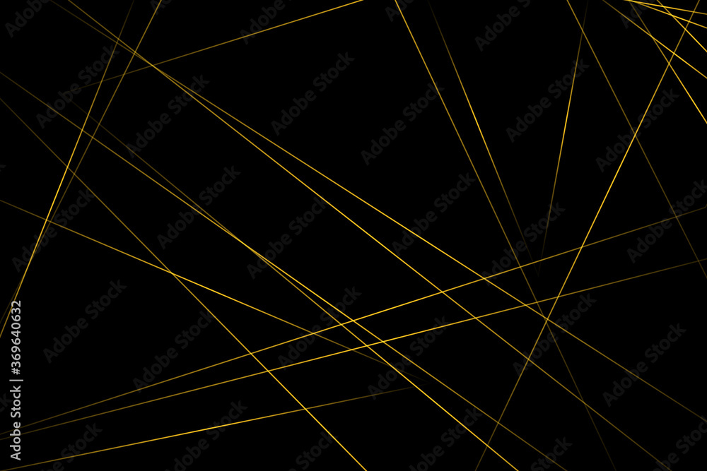 Fototapeta premium Abstract black with gold lines, triangles background modern design. Vector illustration EPS 10.
