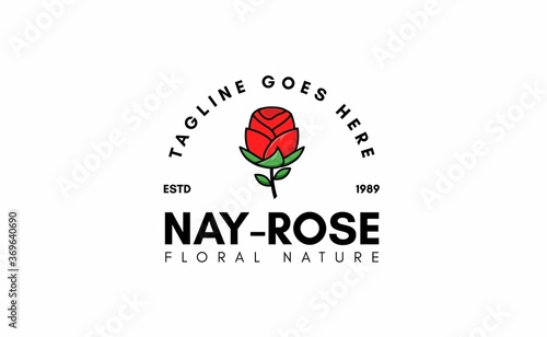 Rose Logos For Spas, Boutiques, Salons, And Botanical Logos. Design Inspiration With The Concept Of a Rose