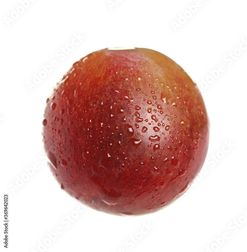 Fresh cardinal grape isolated on white background with clipping path