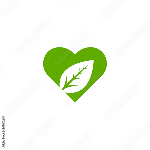 Leaf icon logo design template vector isolated