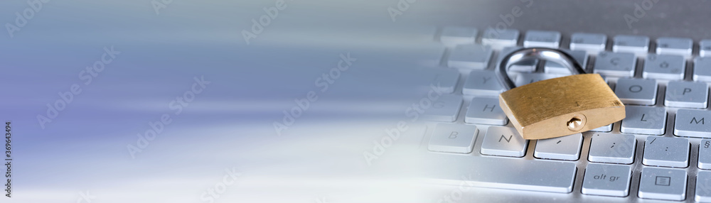 Concept of it security; panoramic banner Concept of it security; panoramic banner