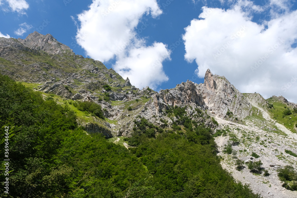 mountain area of the gran sasso and monti della laga italy