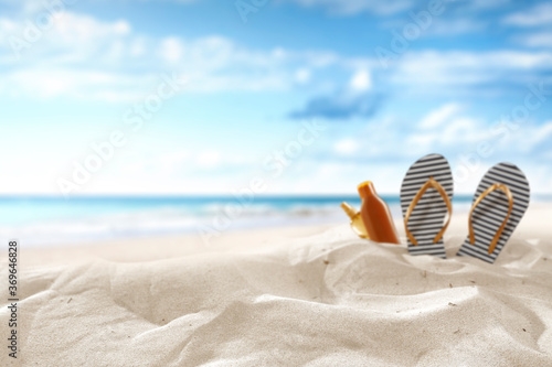 Summer background of sea and free space for your decoration 