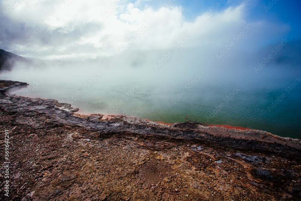 Geothermal mud pools of Rotorua, NZ