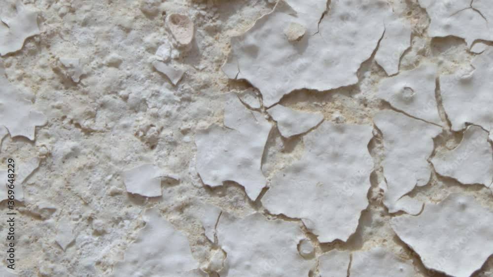 Cream colored paint cracking, extreme close-up Cream colored paint cracking, extreme close-up