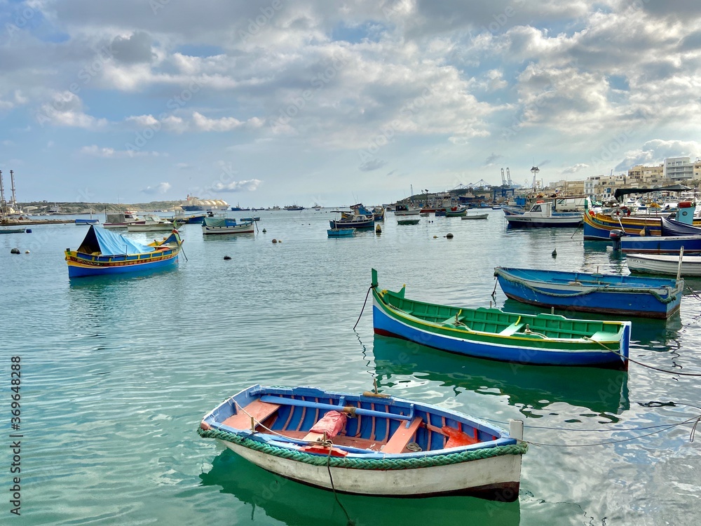 Marsaxlokk fishing village Malta country island Mediterranean Sea landscape travel pictures