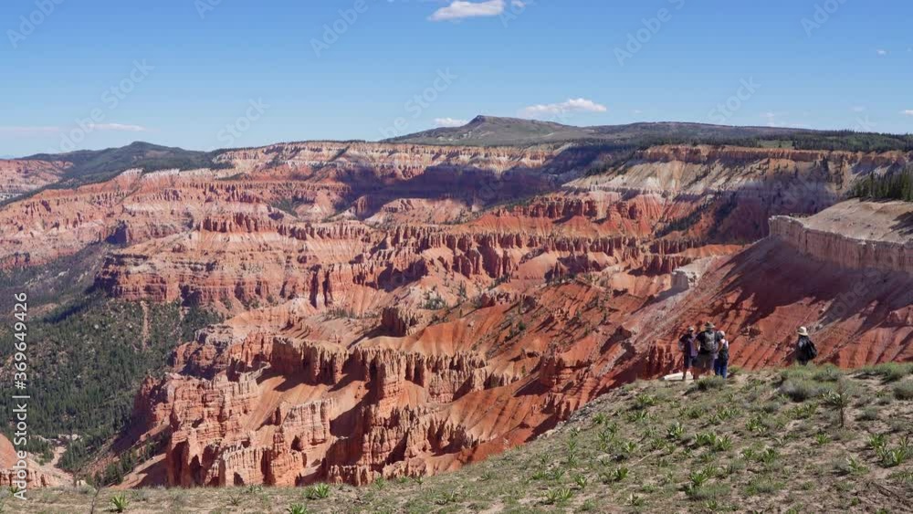 Beautiful landscape saw from Point Supreme Overlook of Cedar Breaks National Monument Beautiful landscape saw from Point Supreme Overlook of Cedar Breaks National Monument