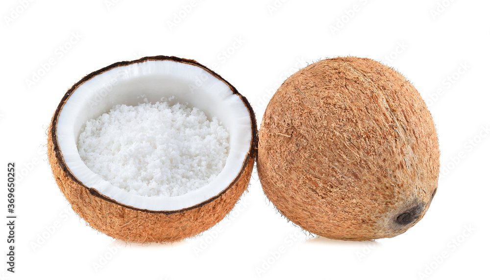 coconuts isolated on the white background coconuts isolated on the white background