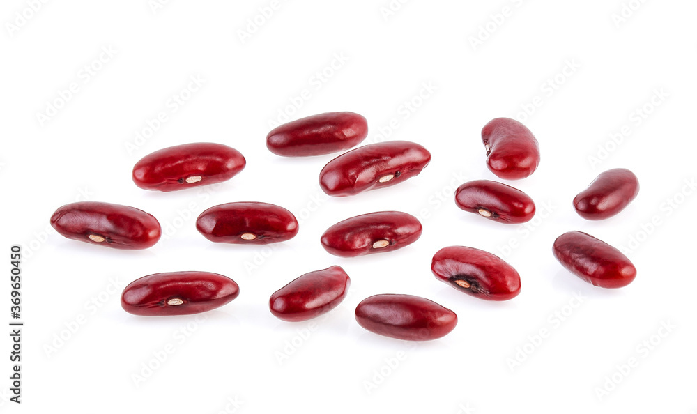 red beans isolated on the white background. red beans isolated on the white background.