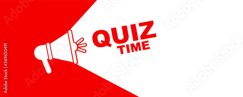 quiz time with cool font	