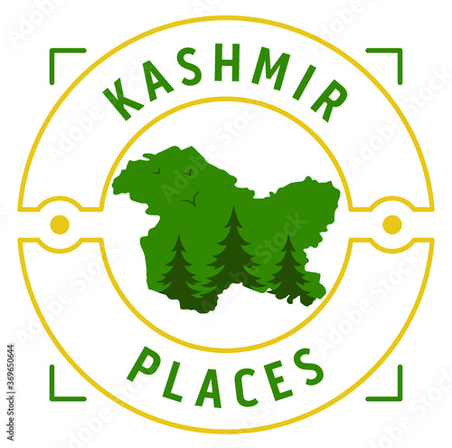 A beautiful kashmir places logo