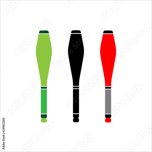 Juggling Clubs Icon, Club, Pin, Baton