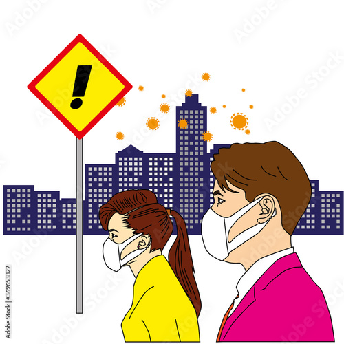 new normal, masking people