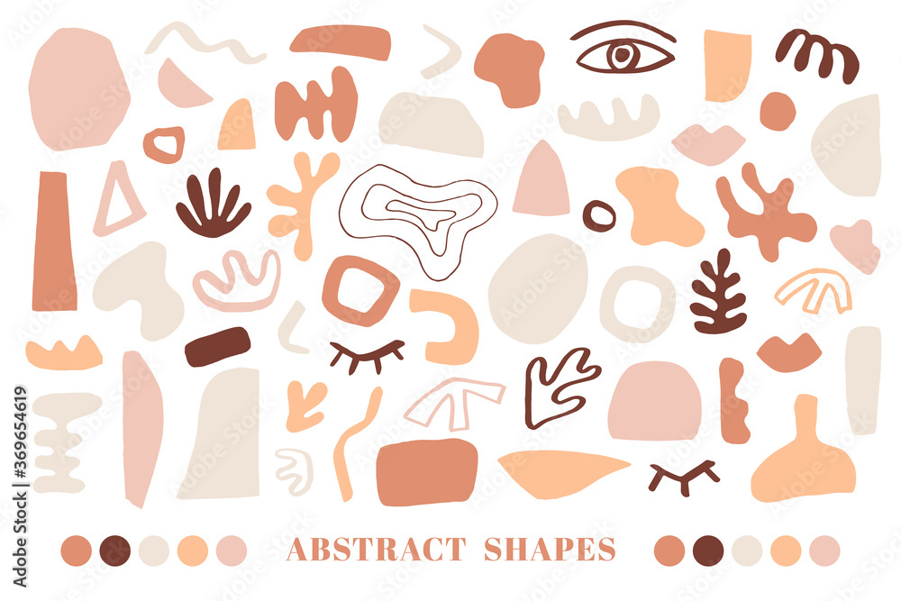 Modern Natural Abstractions elements set