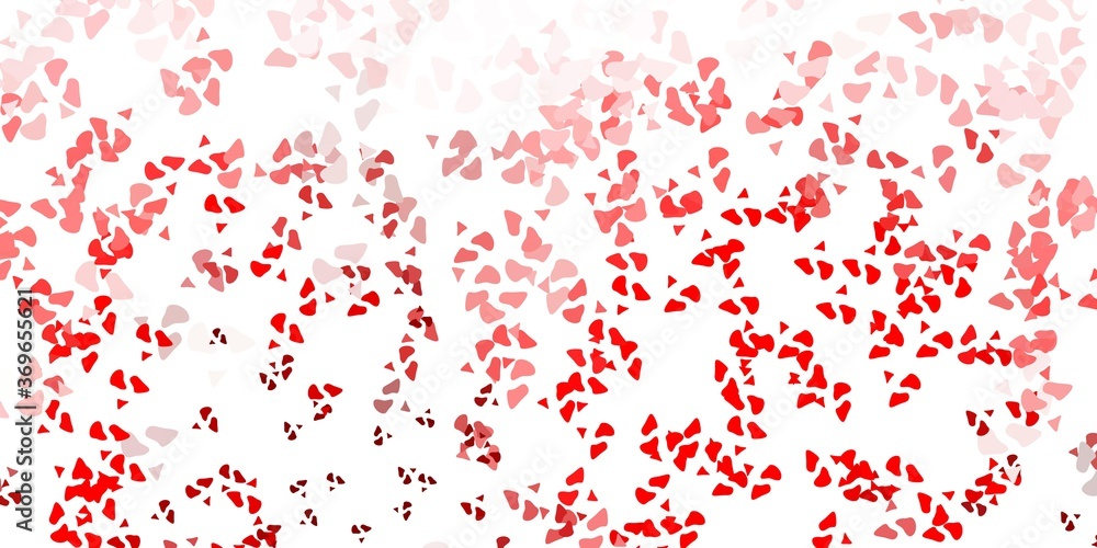 Obraz premium Light red vector template with abstract forms.