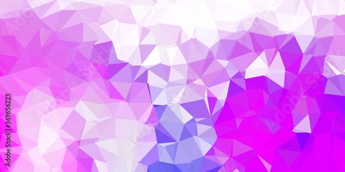 Light pink, blue vector polygonal background.