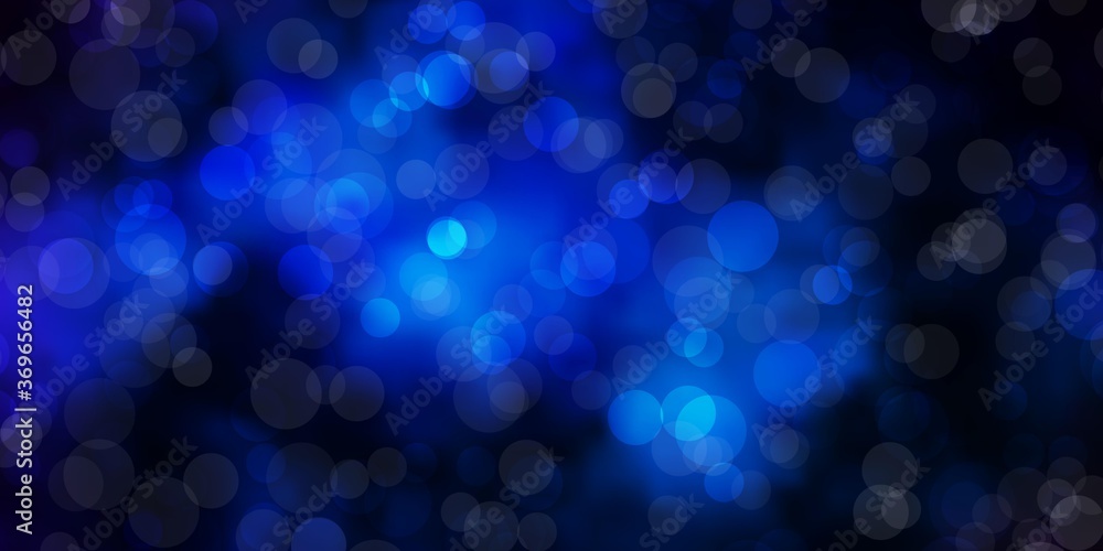 Dark BLUE vector backdrop with circles. Abstract illustration with colorful spots in nature style. Design for your commercials. Dark BLUE vector backdrop with circles. Abstract illustration with colorful spots in nature style. Design for your commercials.