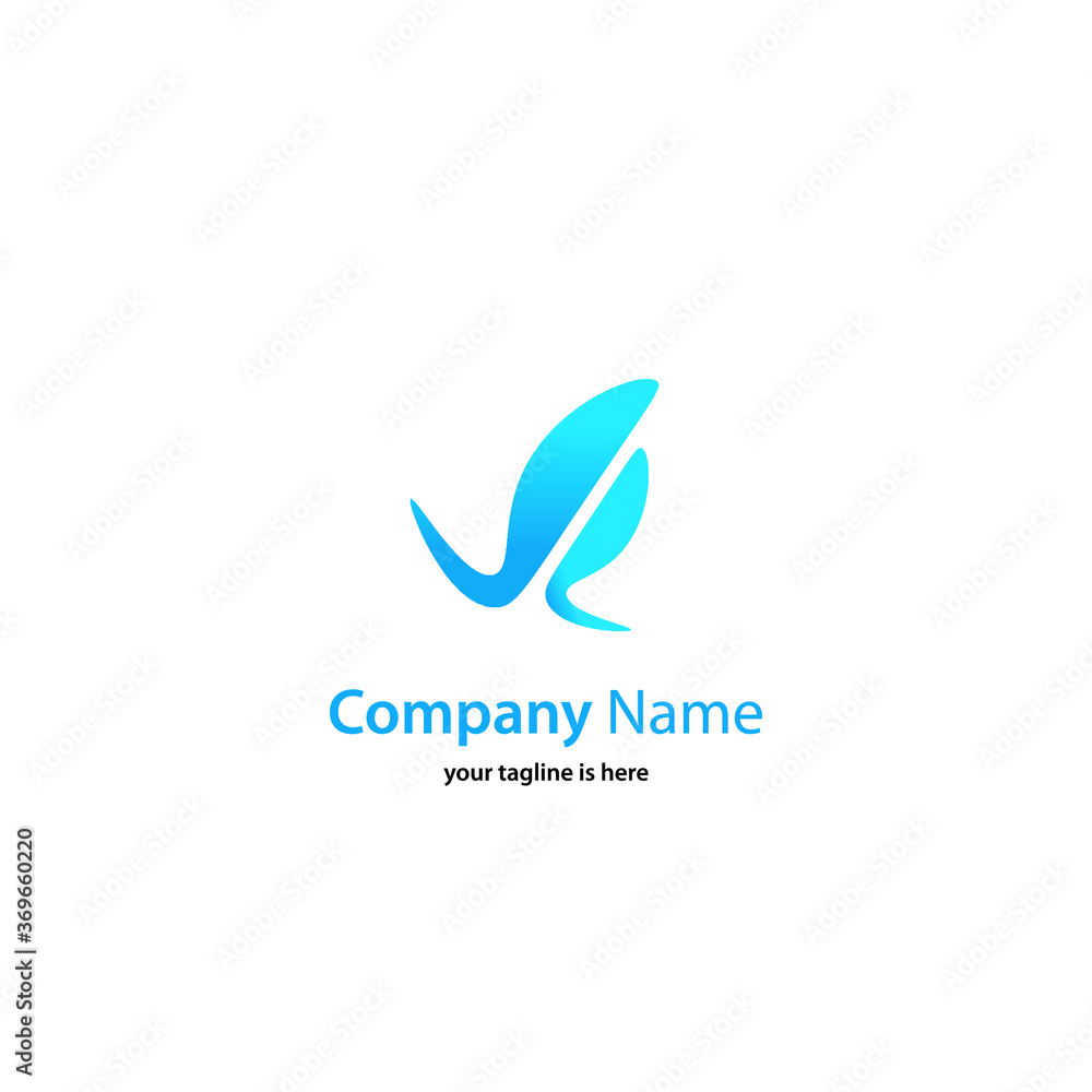 Fototapeta premium simple modern elegant logo of company