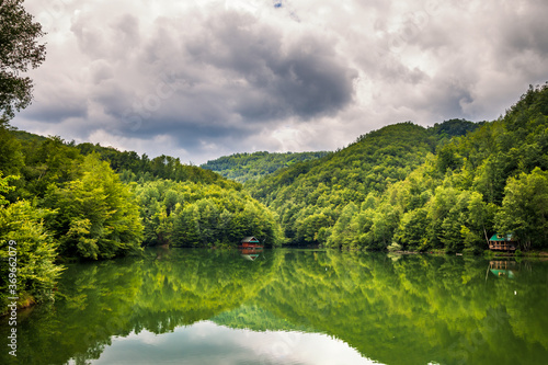 Beautiful Vuckovica lake near the Ivanjica in Serbia