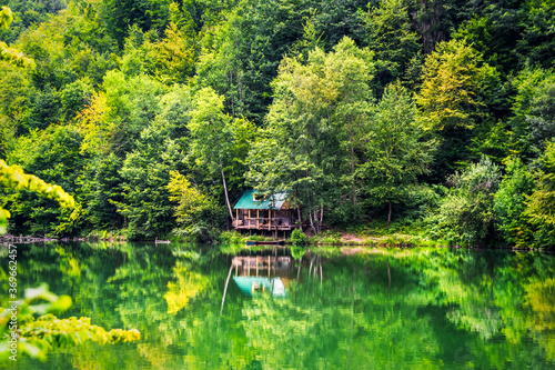 Beautiful Vuckovica lake near the Ivanjica in Serbia