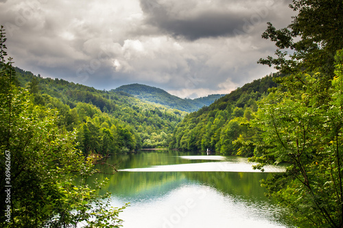 Beautiful Vuckovica lake near the Ivanjica in Serbia
