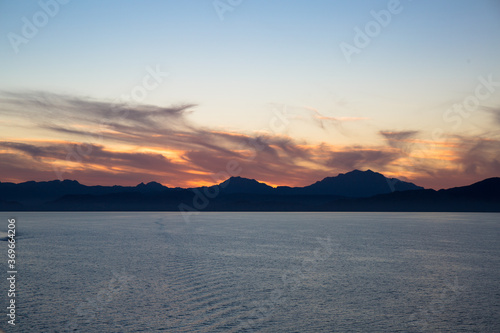 Sunset over Loreto, Baja California Sur, Mexico