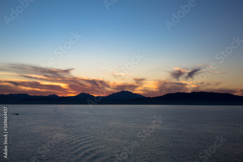 Sunset over Loreto  Baja California Sur  Mexico