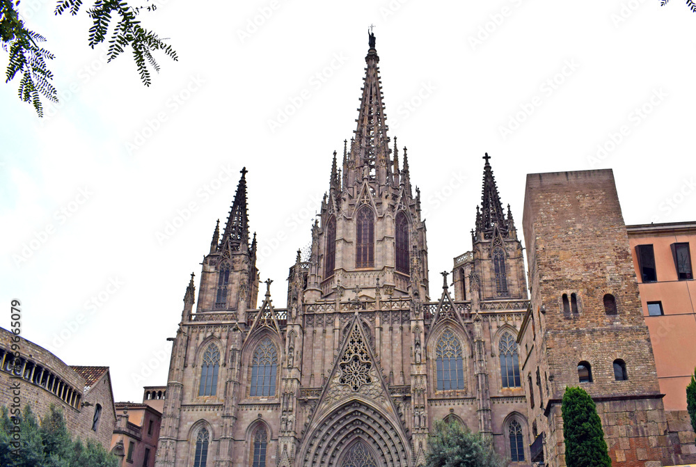 Fototapeta premium Catedral de Barcelona, Cataluña España