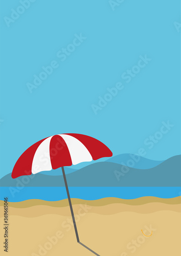 Beach with Umbrella © Yigit