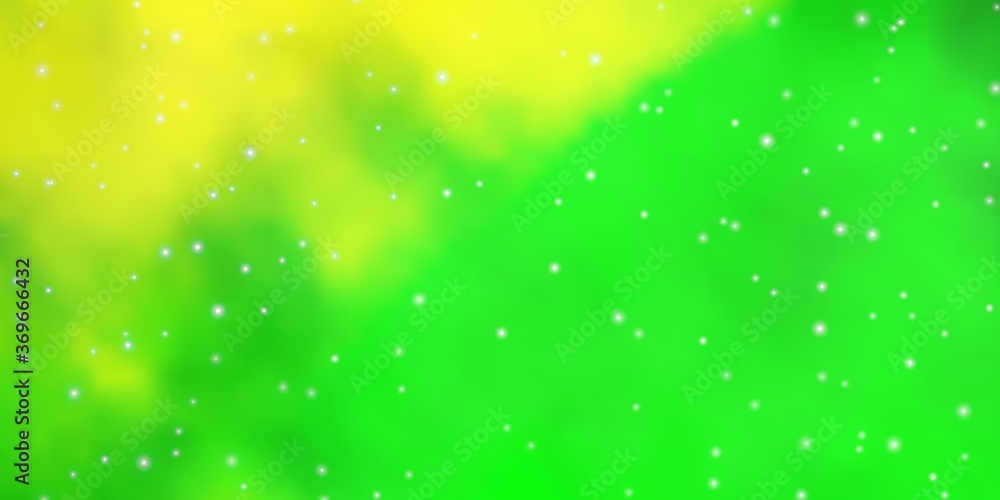 Light Green, Yellow vector layout with bright stars. Blur decorative design in simple style with stars. Theme for cell phones. Light Green, Yellow vector layout with bright stars. Blur decorative design in simple style with stars. Theme for cell phones.