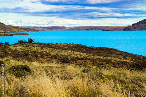 The arid steppe of Patagonia