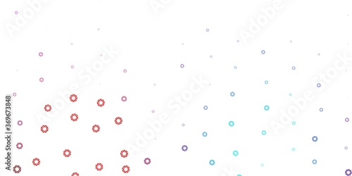 Light blue, red vector texture with disks.