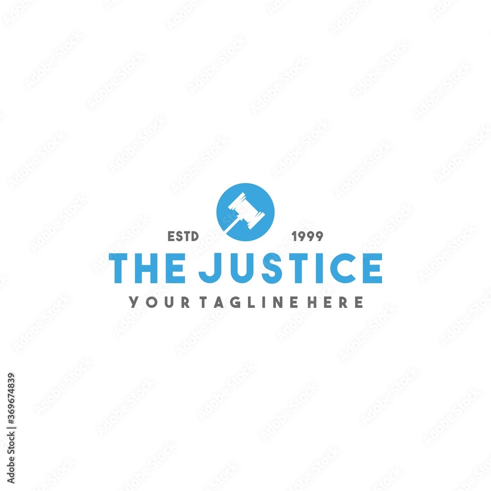 Creative modern justice logo design Creative modern justice logo design