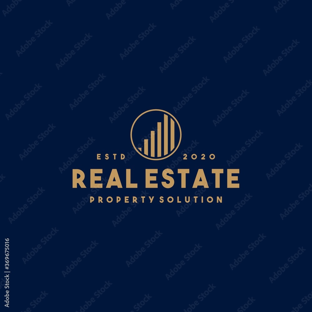 Fototapeta premium Creative real estate logo design