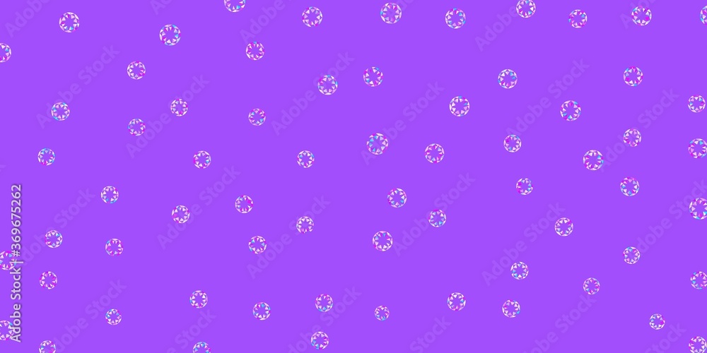 Light pink, blue vector template with circles. Light pink, blue vector template with circles.