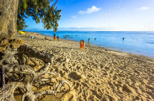 beach of l’Hermitage, Saint-Gilles-Les-Bains, Reunion Island 