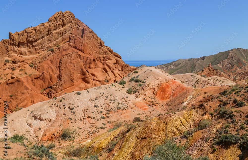 Mountains in Issyk-Kul, Kyrgyzstan