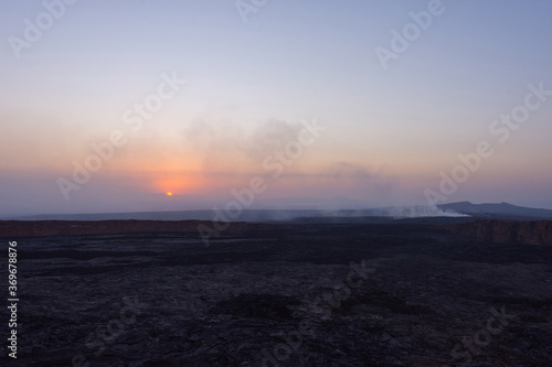 Lava at Erta Ale volcanic crater, Ethiopia