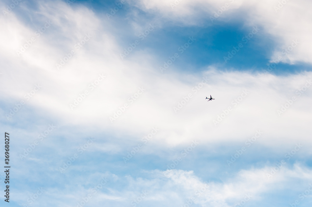 Blue sky with fluffy clouds closeup background. Blue sky with fluffy clouds closeup background.