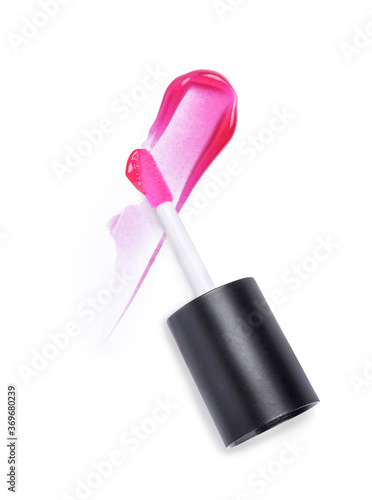 Lip gloss isolated on white background 