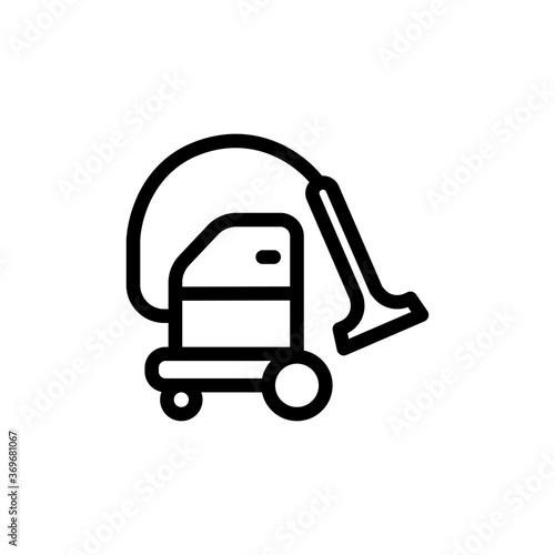 vacuum cleaner icon vector symbol template