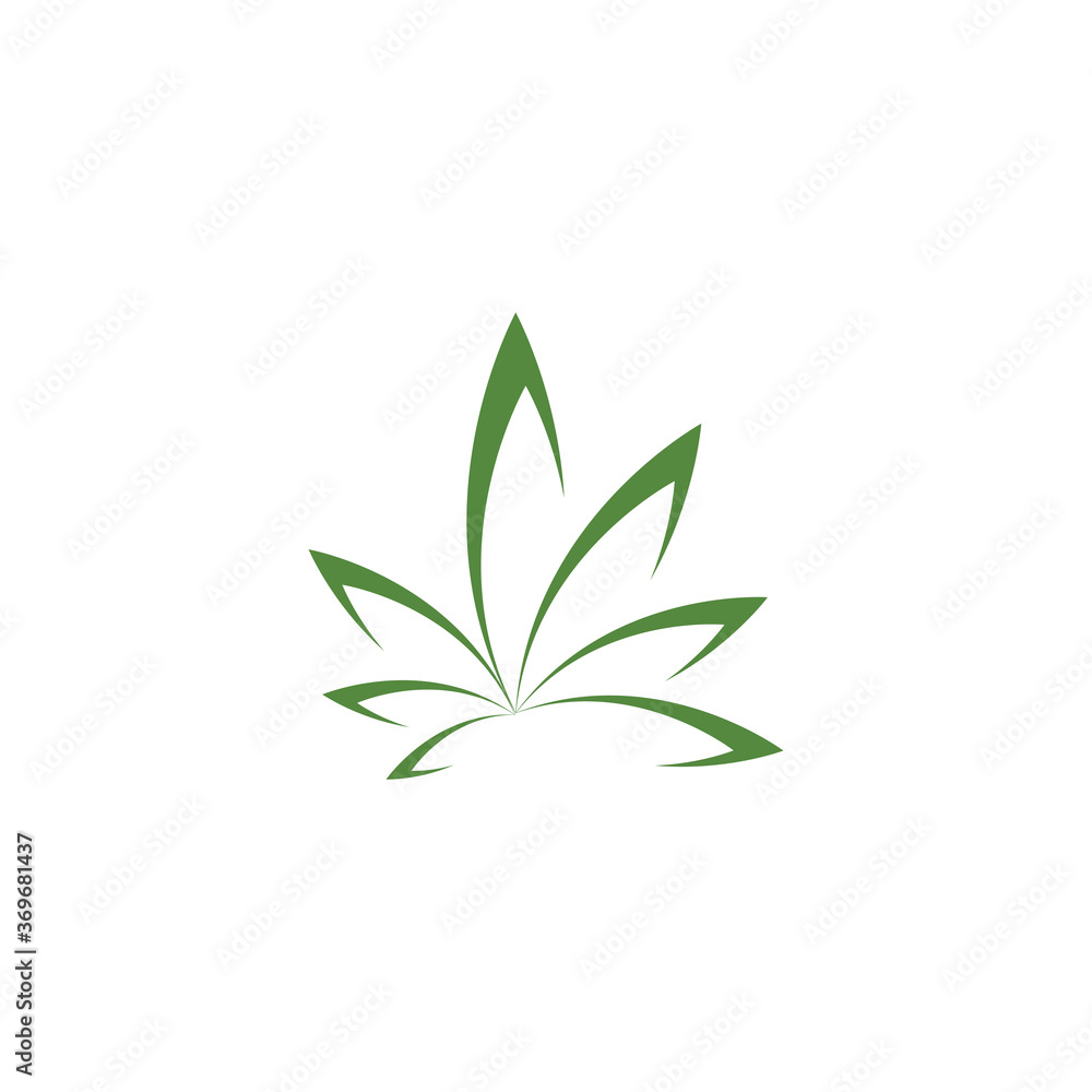 Canabis Logo Template vector Canabis Logo Template vector