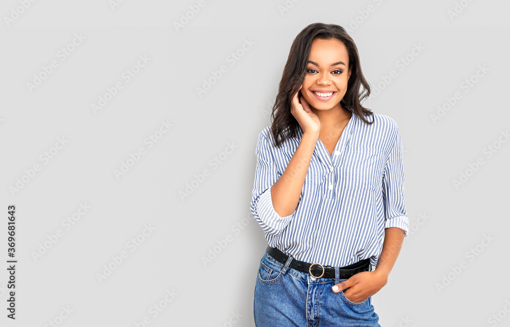 Young pretty african business woman Young pretty african business woman