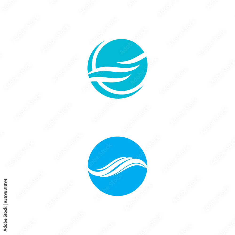 Waves Logo Template vector symbol Waves Logo Template vector symbol