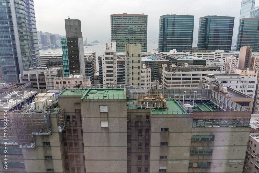 Fototapeta premium Tsim Sha Tsui Architecture in Hong Kong