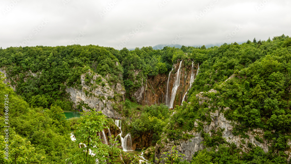 The Great Waterfall at Plitvice Lakes National Park in Croatia The Great Waterfall at Plitvice Lakes National Park in Croatia