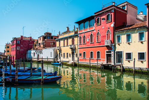 A look from the Venice lagoon. the city of Chioggia.